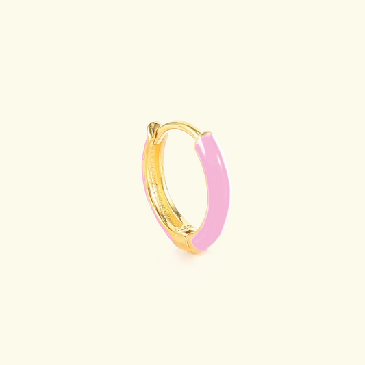 PINK ENAMEL HOOP