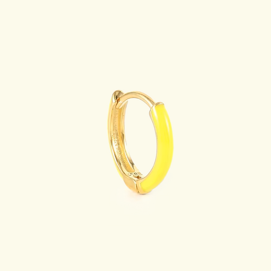 YELLOW ENAMEL HOOP