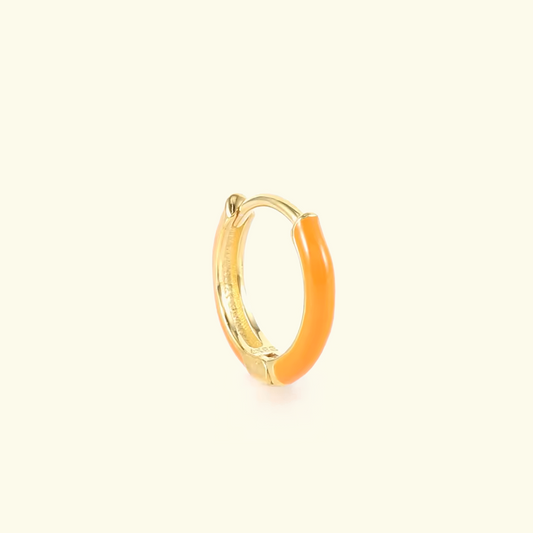 ORANGE ENAMEL HOOP