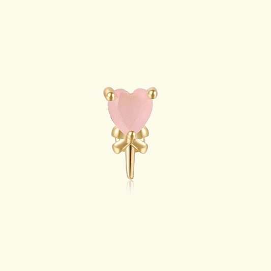 LOLLIPOP HEART STUD